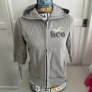 Hollister-co Women's Grey Hoodie